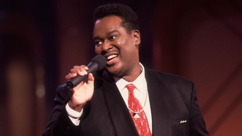 Esteemed artist Luther Vandross singing on the Oprah Show in Chicago