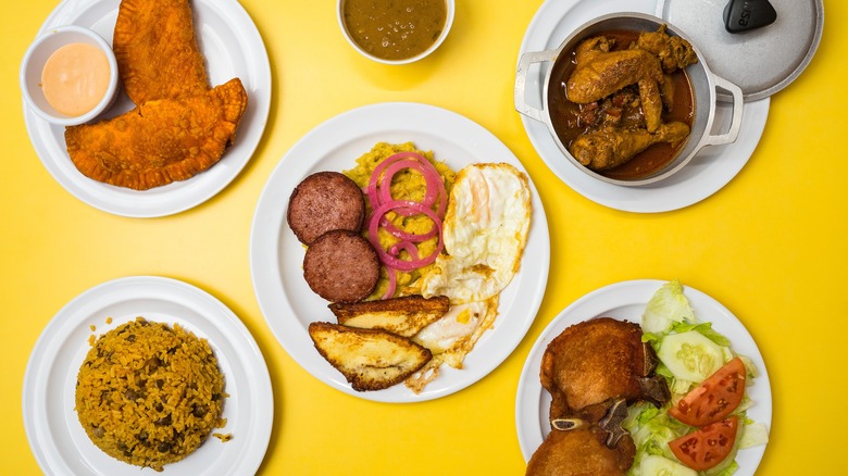 Assorted Puerto Rican dishes