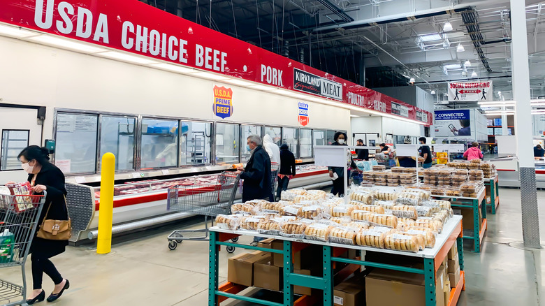 Costco customers shopping