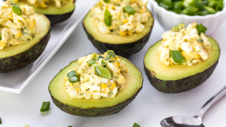 Egg salad in avocado