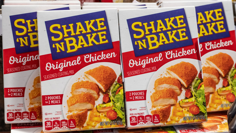 Several boxes of Shake 'N Bake Original Chicken flavor.