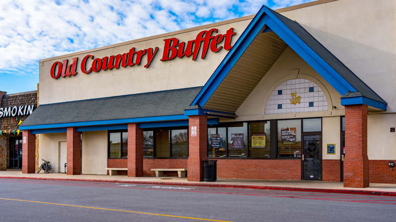 Photograph of an Old Country Buffet building