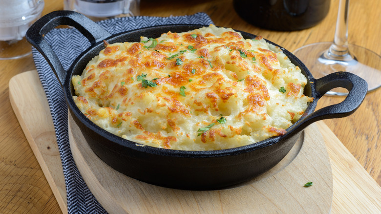 cottage pie served in skillet