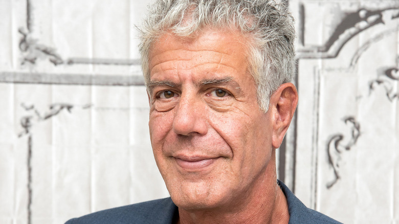 Annthony Bourdain smiles for the camera