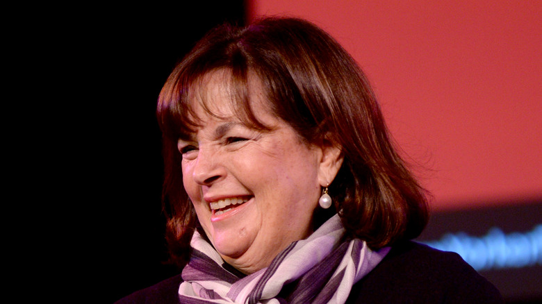 Ina Garten smiles while on a stage