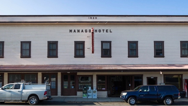 Exterior view of the Manago Hotel