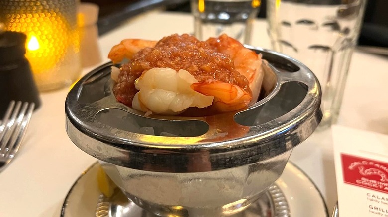 shrimp cocktail at St. Elmo's