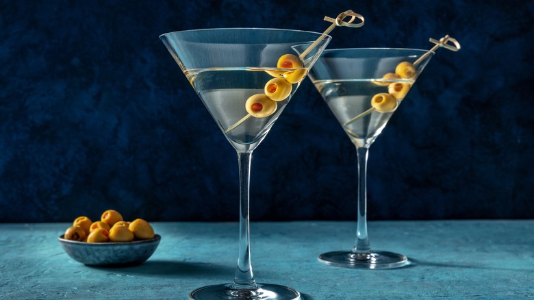 Dirty martinis