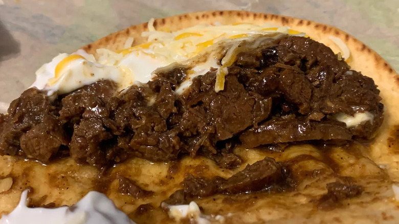 A Taco Bell steak item.
