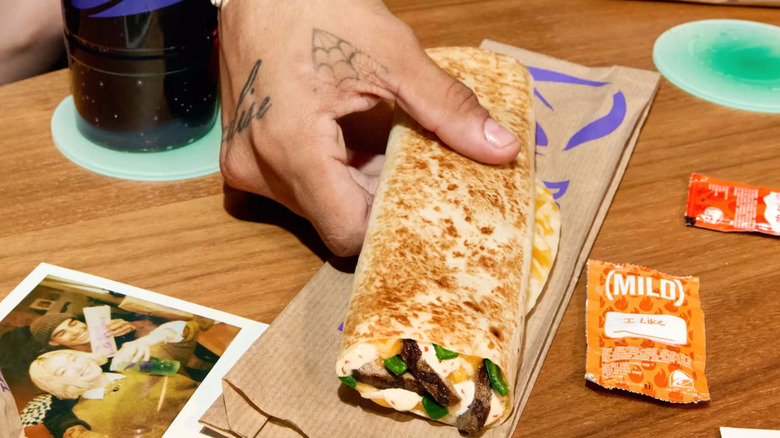 Taco Bell's Steak & Poblano Rolled Quesadilla.