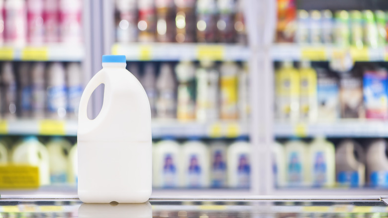 Gallon jug of milk