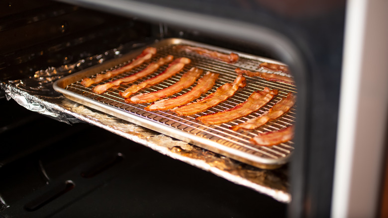 bacon rack in oven