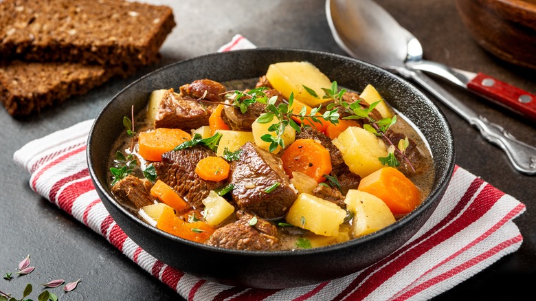 Irish lamb stew and soda bread