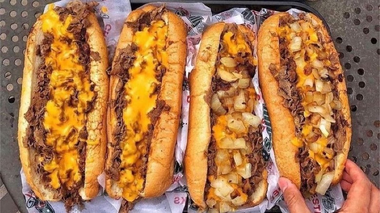 Philly's Best cheesesteak sandwiches