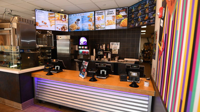 Taco Bell Cantina counter pictured.