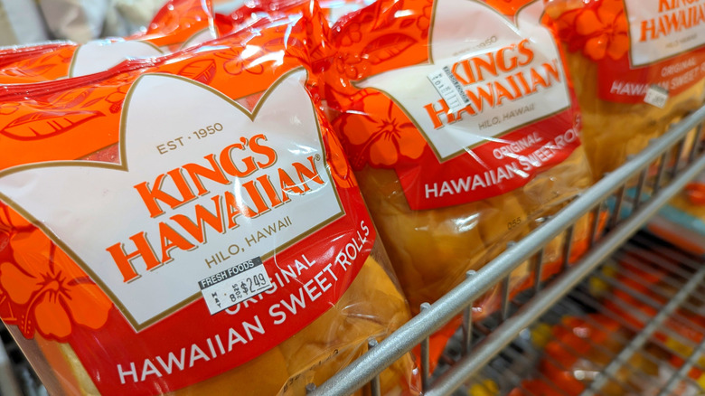 Packages of King Hawaiian's rolls