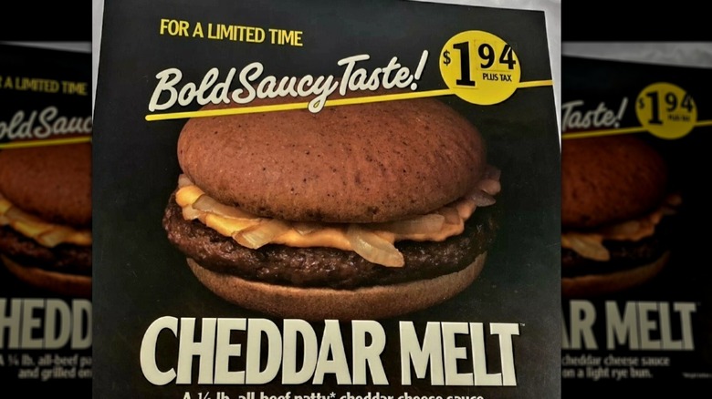 Advertisement photo for the McDonald's Cheddar Melt