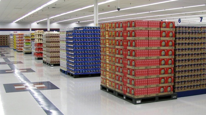 An aisle at Sharp Shopper