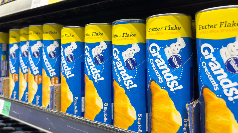 crescent rolls in grocery store.