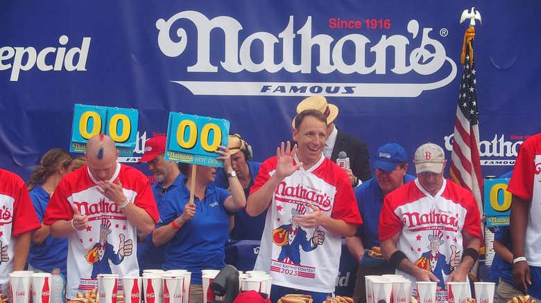 Nathan's famous hot dog eating contest