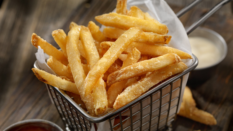 french fries in a basket