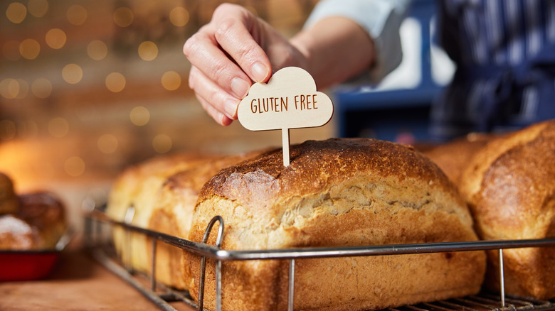 freshly made gluten-free bread