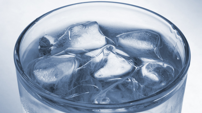 Glass of ice water