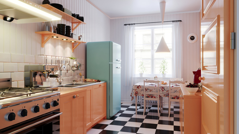 vintage styled kitchen pictured