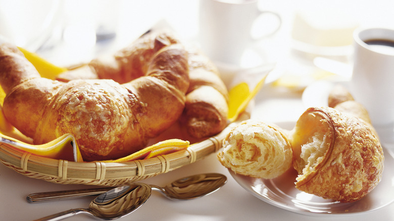 basket of freshly baked pastries