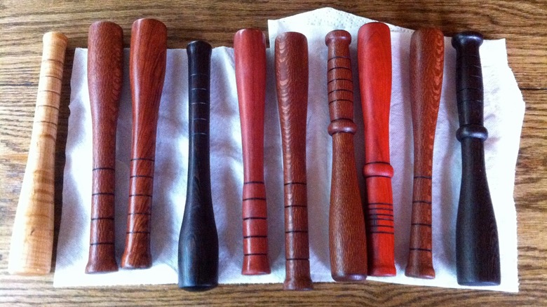 custom wooden cocktail muddlers 