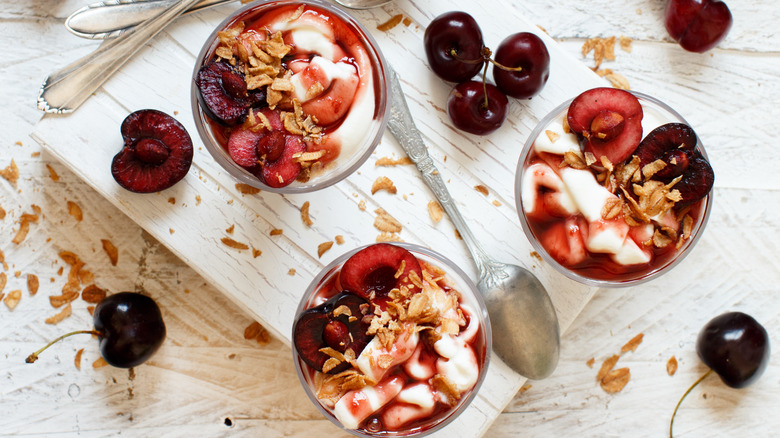 Cherry parfaits