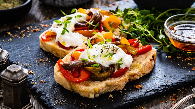 anchovy on toast