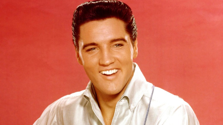 Elvis Presley smiling