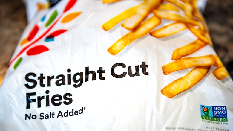 bag of frozen french fries