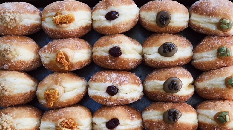 Filled brioche donuts from The Flour Box.