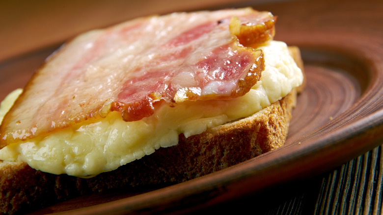 Iteration of a Gerber sandwich with pork and cheese on bread