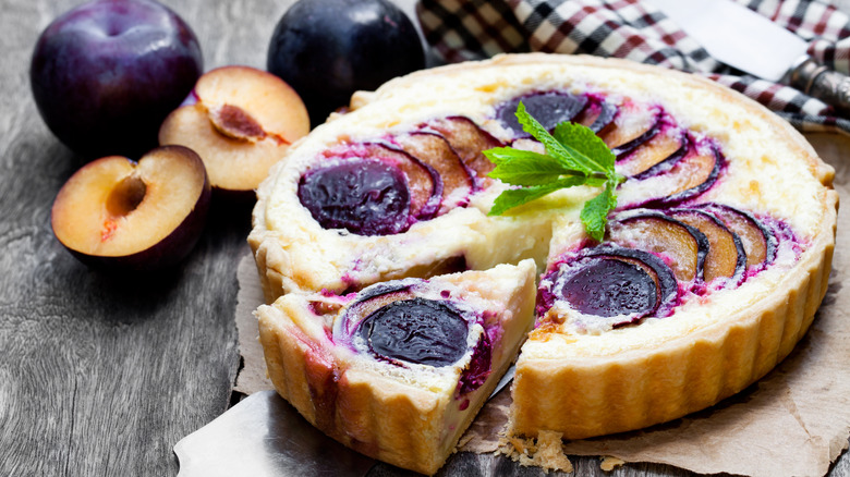 Plum tart