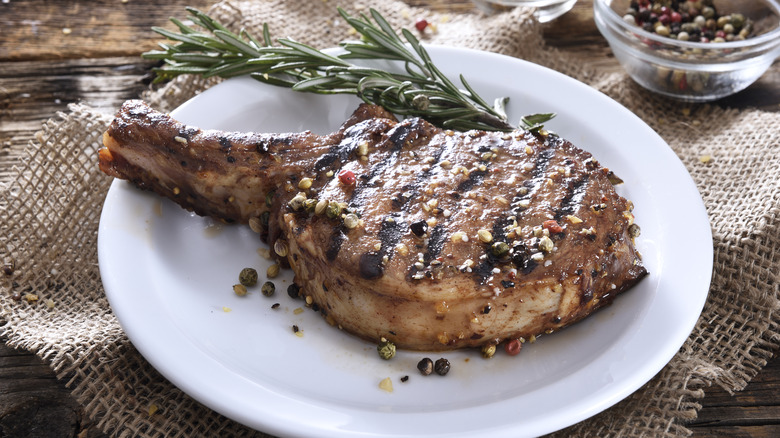 grilled pork chop