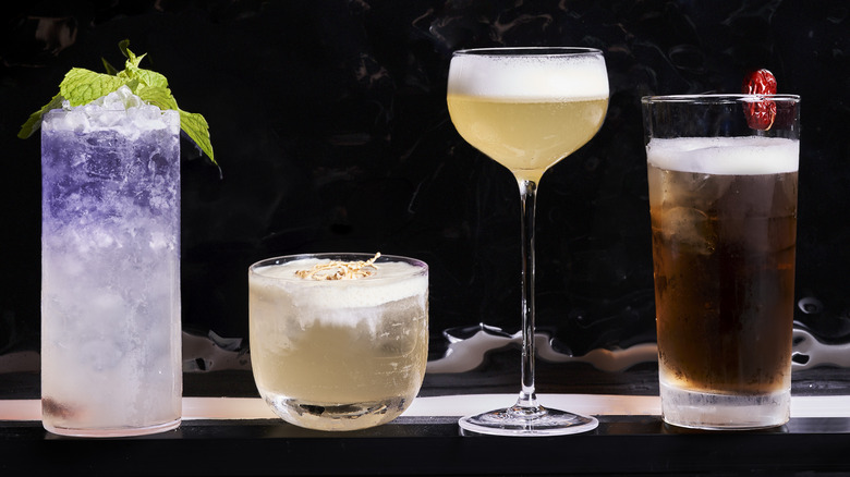 Selection of beverages