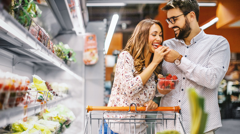 Eating fruit in-store