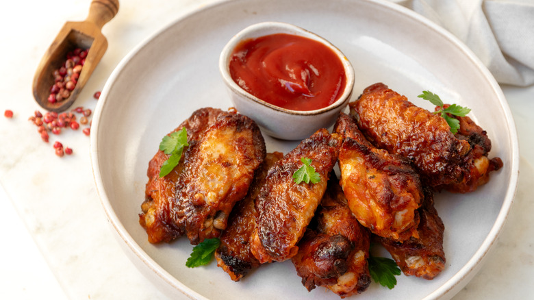 chicken wings on plate