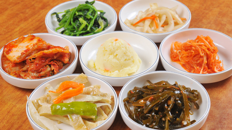 Assortment of Korean banchan