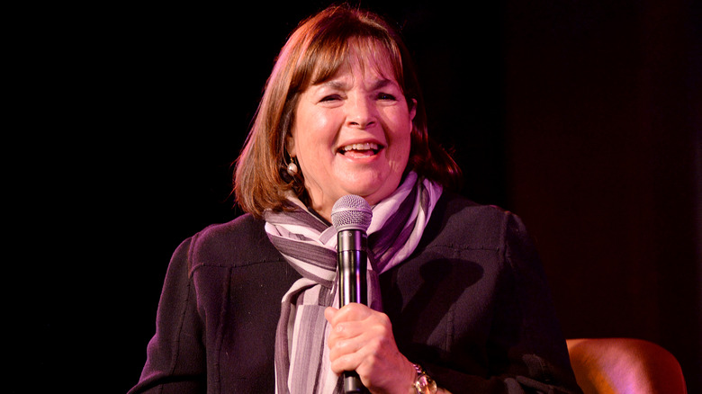 Ina Garten with microphone