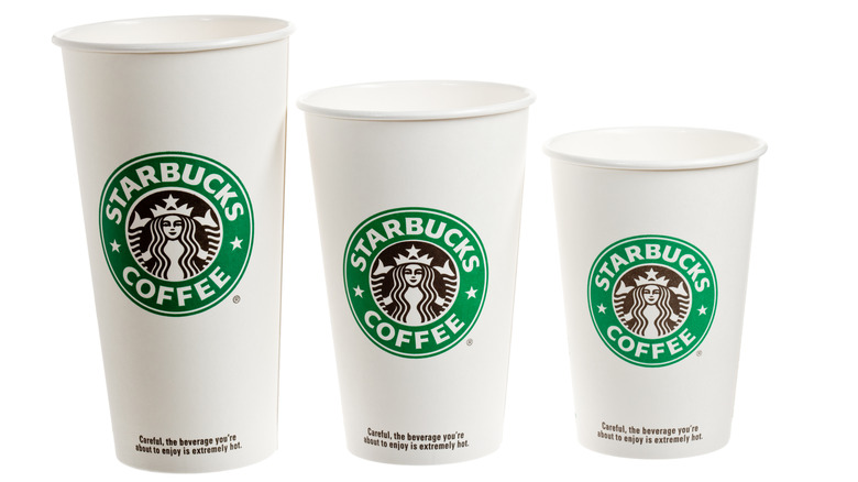 Starbucks cup sizes