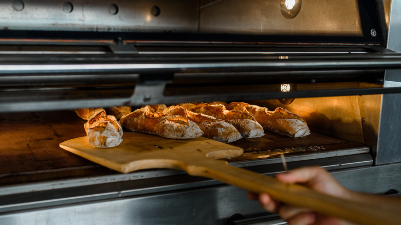 baking baguettes in oven