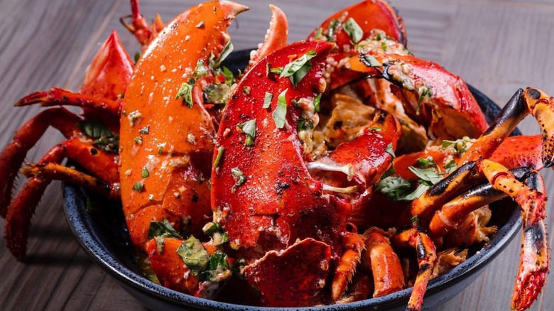 Grilled lobster at Shark in Las Vegas