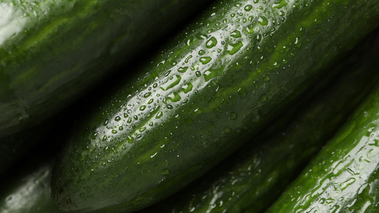 Produce being misted