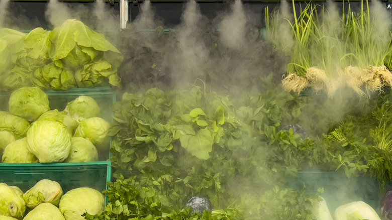 Misted veggies