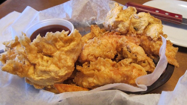 Chicken Critters in a parchment-lined basket