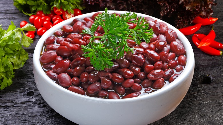 red beans in bowl